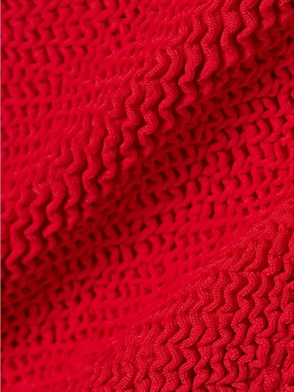 New Hunza G Bikini SET Bonnie Red Crinkle One Size Stretchy Xandra Gigi Juno